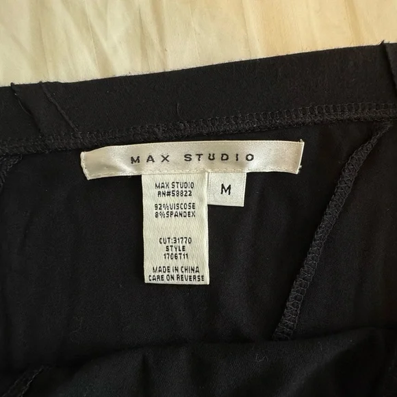 Vintage Max Studio Black Women's Maxi Skirt Medium - Picture 2 of 3